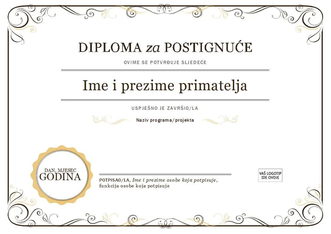 Diploma za postignuće