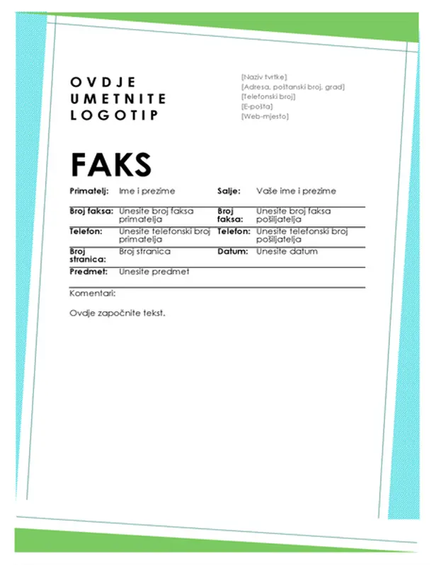 Naslovnica geometrijskog faksa