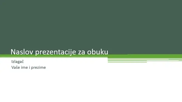 Prezentacija za obuku modern color block