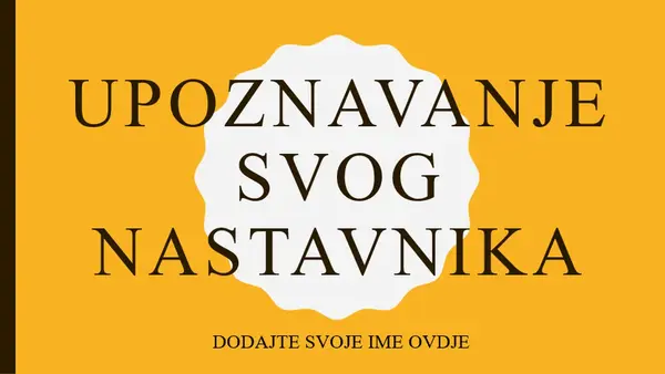 Upoznajte svog nastavnika modern color block