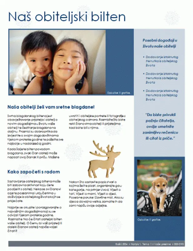 Obiteljski božićni bilten