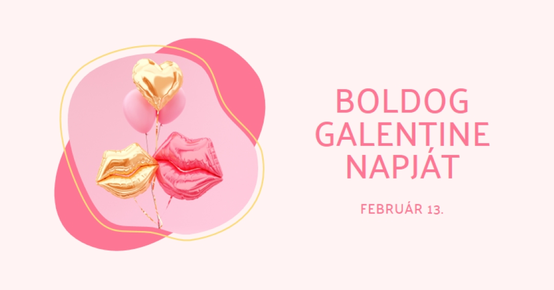 Boldog Valentin-napot, gal white organic-simple