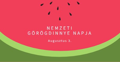 Nemzeti görögdinnye napja pink modern-simple