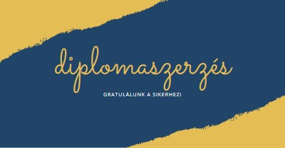 Diploma izgalmak yellow modern-simple