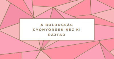 Boldog visszatérések pink modern-simple