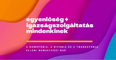 A homofóbia elleni nemzetközi nap tisztelete purple modern-bold