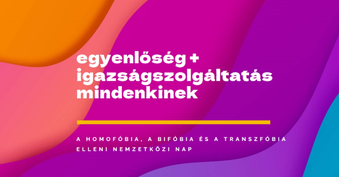 A homofóbia elleni nemzetközi nap tisztelete purple modern-bold