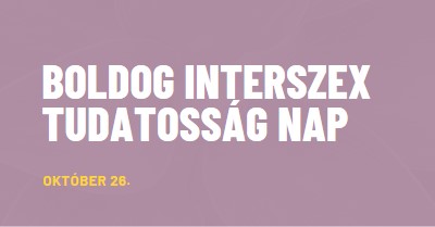 Boldog Interszex Tudatosság Napja purple modern-bold