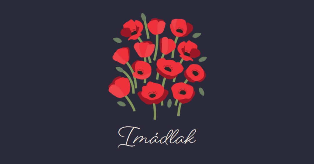 Imádlak black whimsical-line