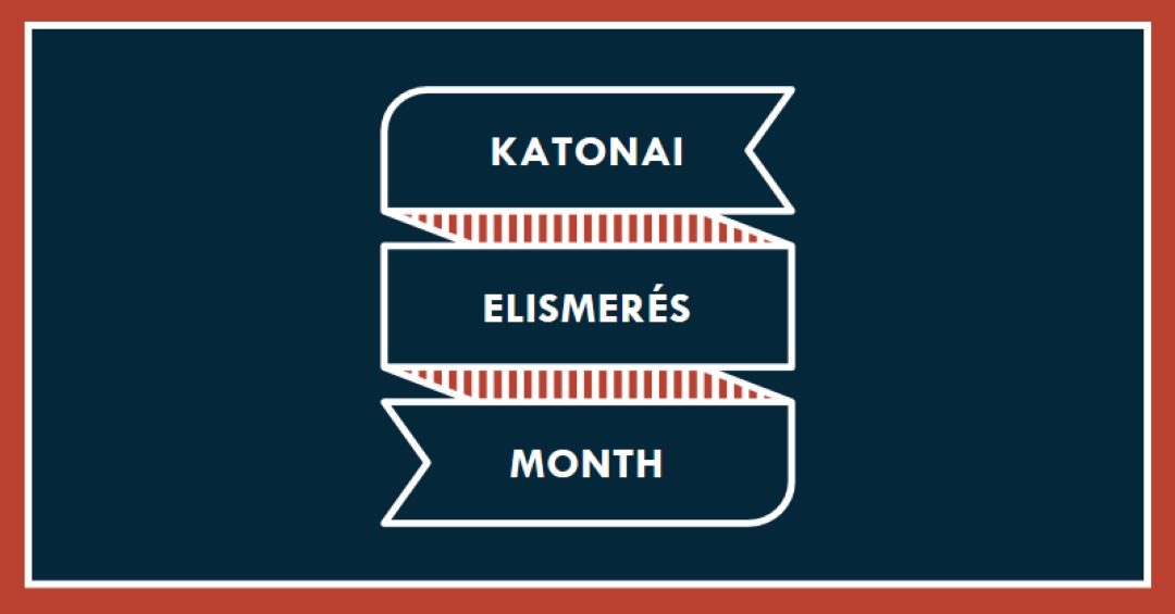 A katonai elismerés ünnepe hónap blue modern-simple