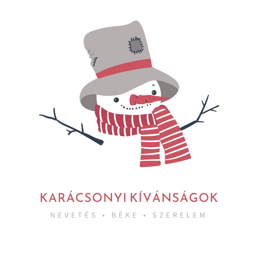 Karácsonyi kívánságok white modern-simple
