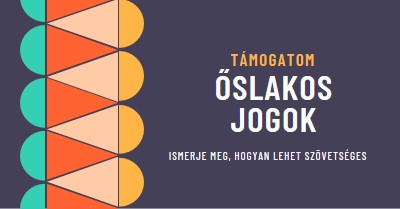 Őslakos jogosultságok támogatása blue modern-color-block