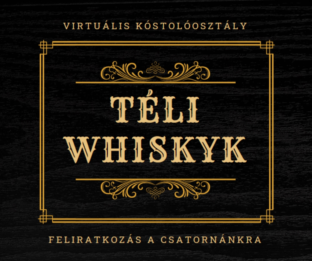 Téli whiskyk black vintage-retro