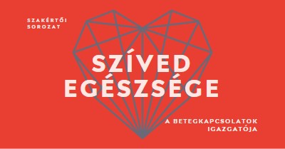 Szíved egészsége red modern-bold