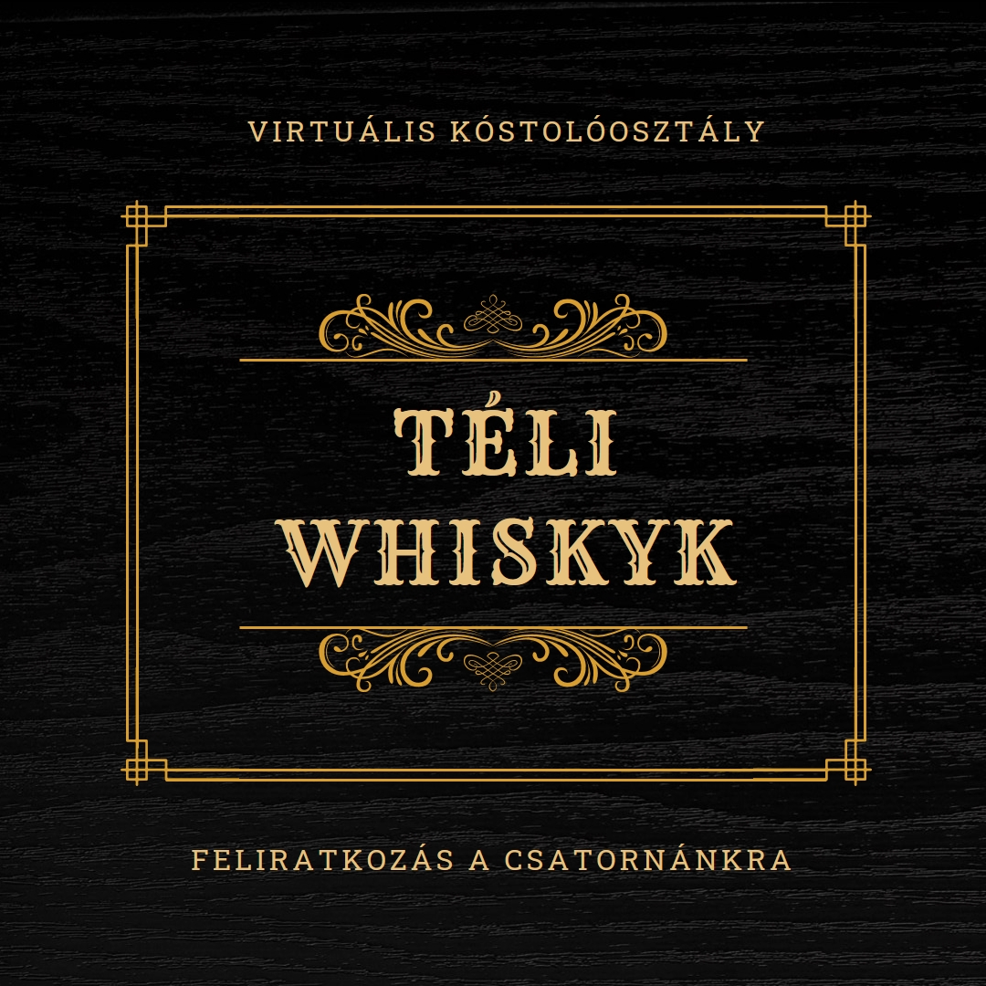 Téli whiskyk black vintage-retro