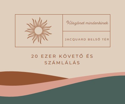 20 ezer követő és számolás pink organic-boho