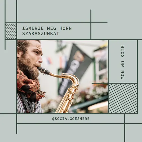 Ismerje meg a horn szakaszt gray modern-geo-&-linear