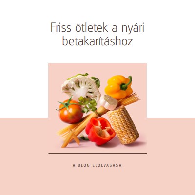 Nyári betakarítás pink modern-simple