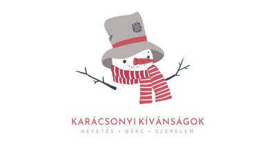 Karácsonyi kívánságok white modern-simple