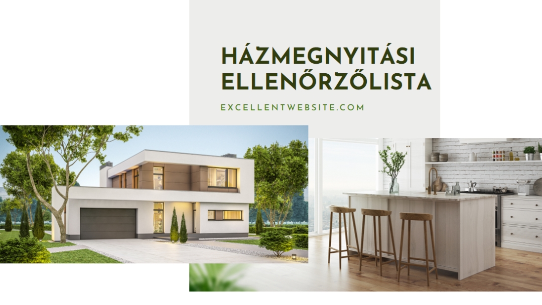 Házmegnyitási ellenőrzőlista white modern-simple