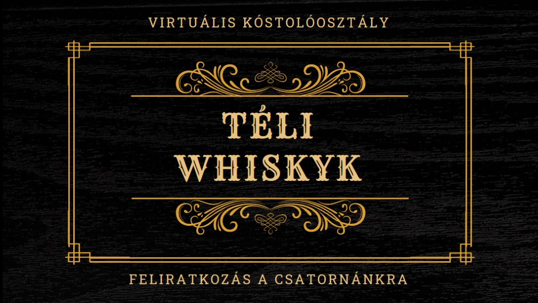 Téli whiskyk black vintage-retro