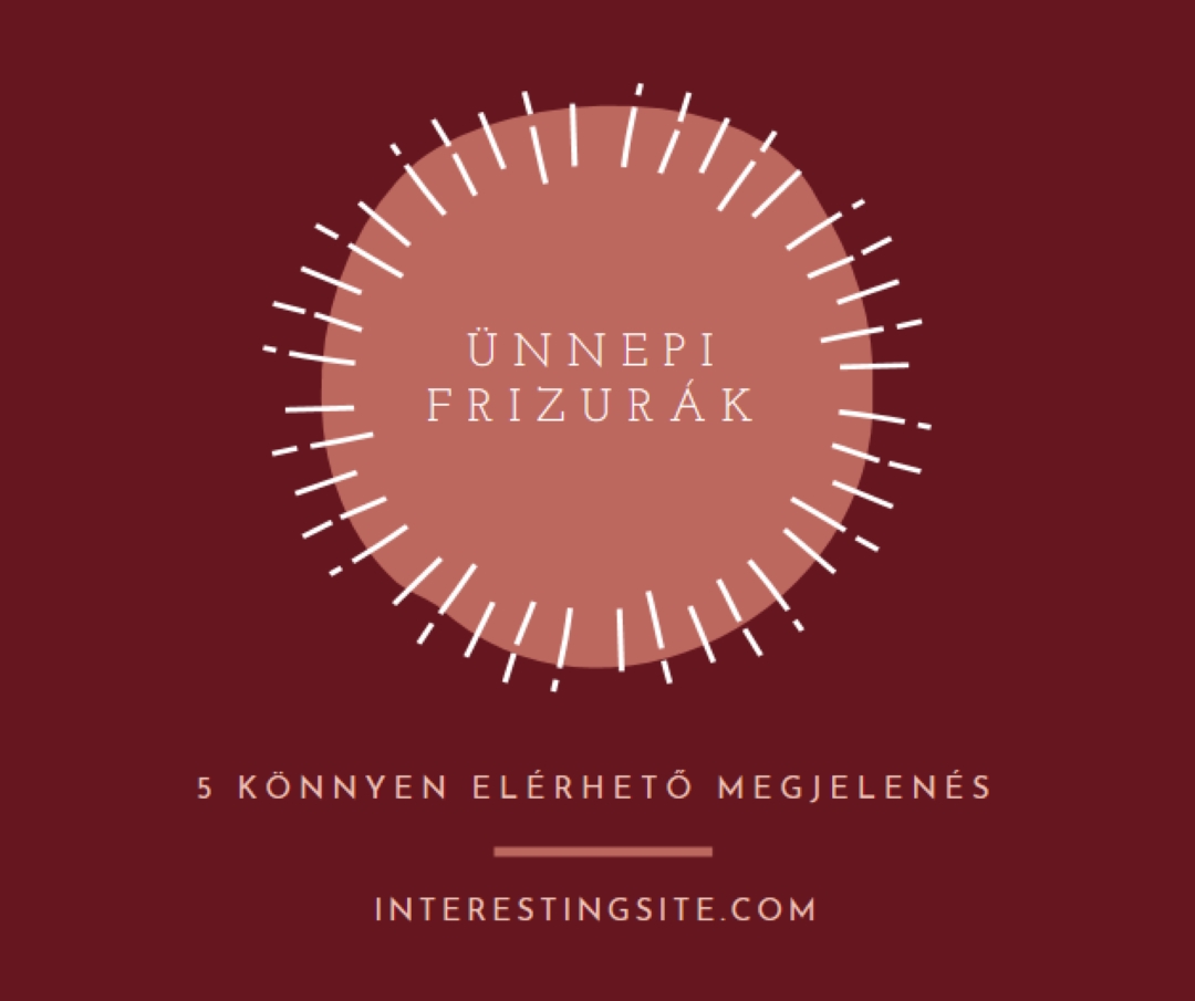 Ünnepi frizurák red organic-simple