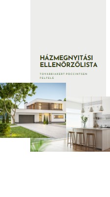 Házmegnyitási ellenőrzőlista white modern-simple