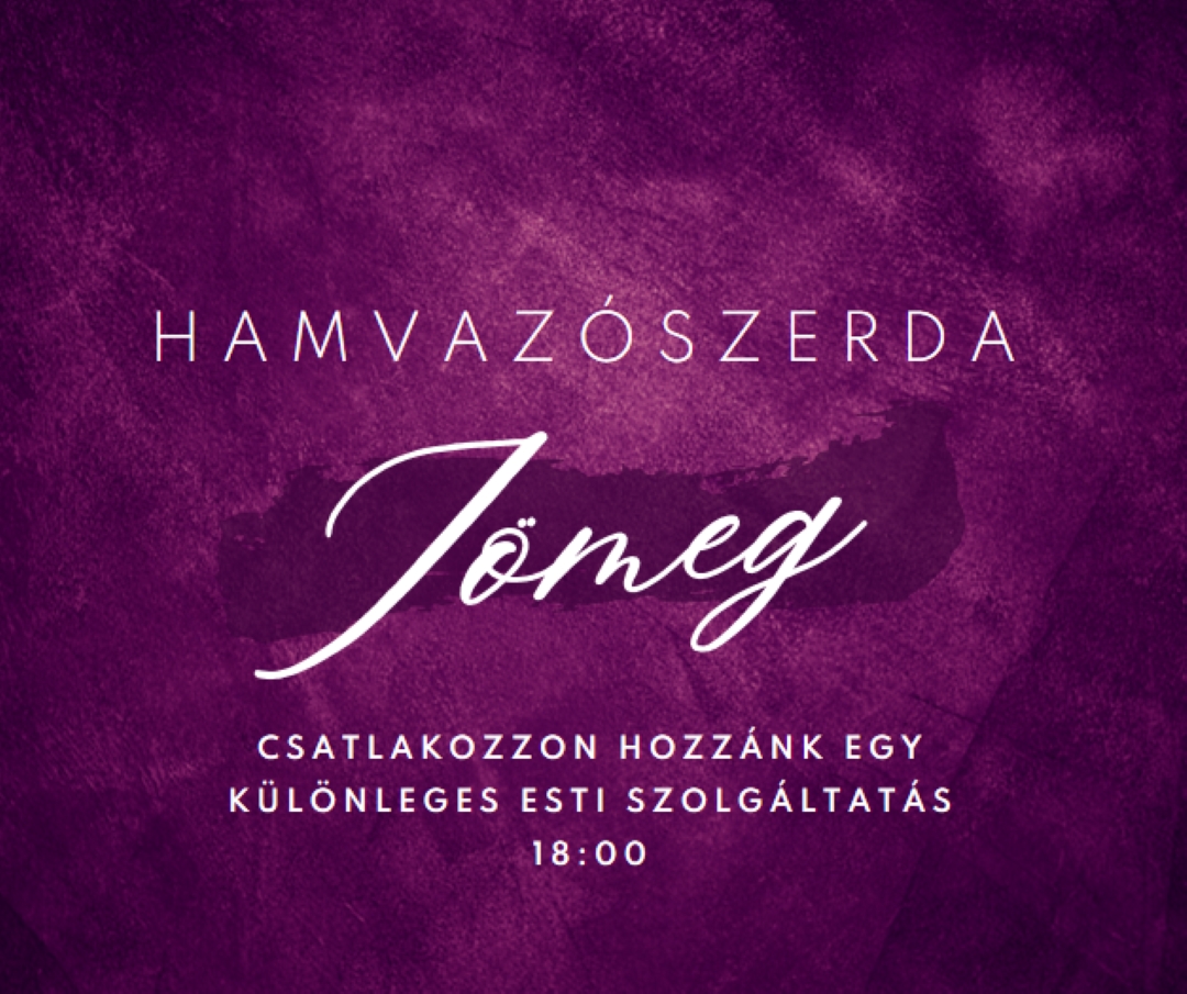 Hamvazószerda mise purple modern-simple