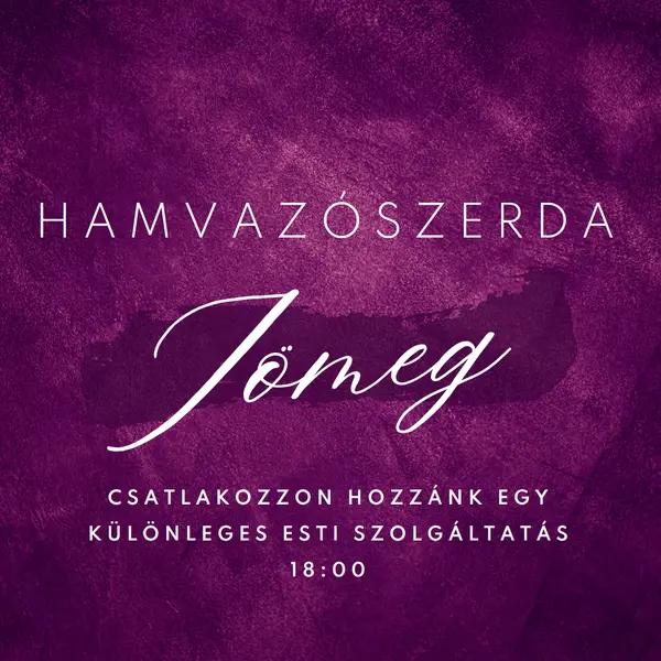 Hamvazószerda mise purple modern-simple