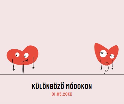 Különböző módokon haladunk pink whimsical-line