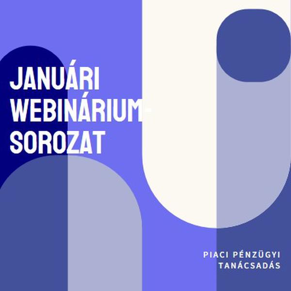 Januári webinárium-sorozat blue modern-bold