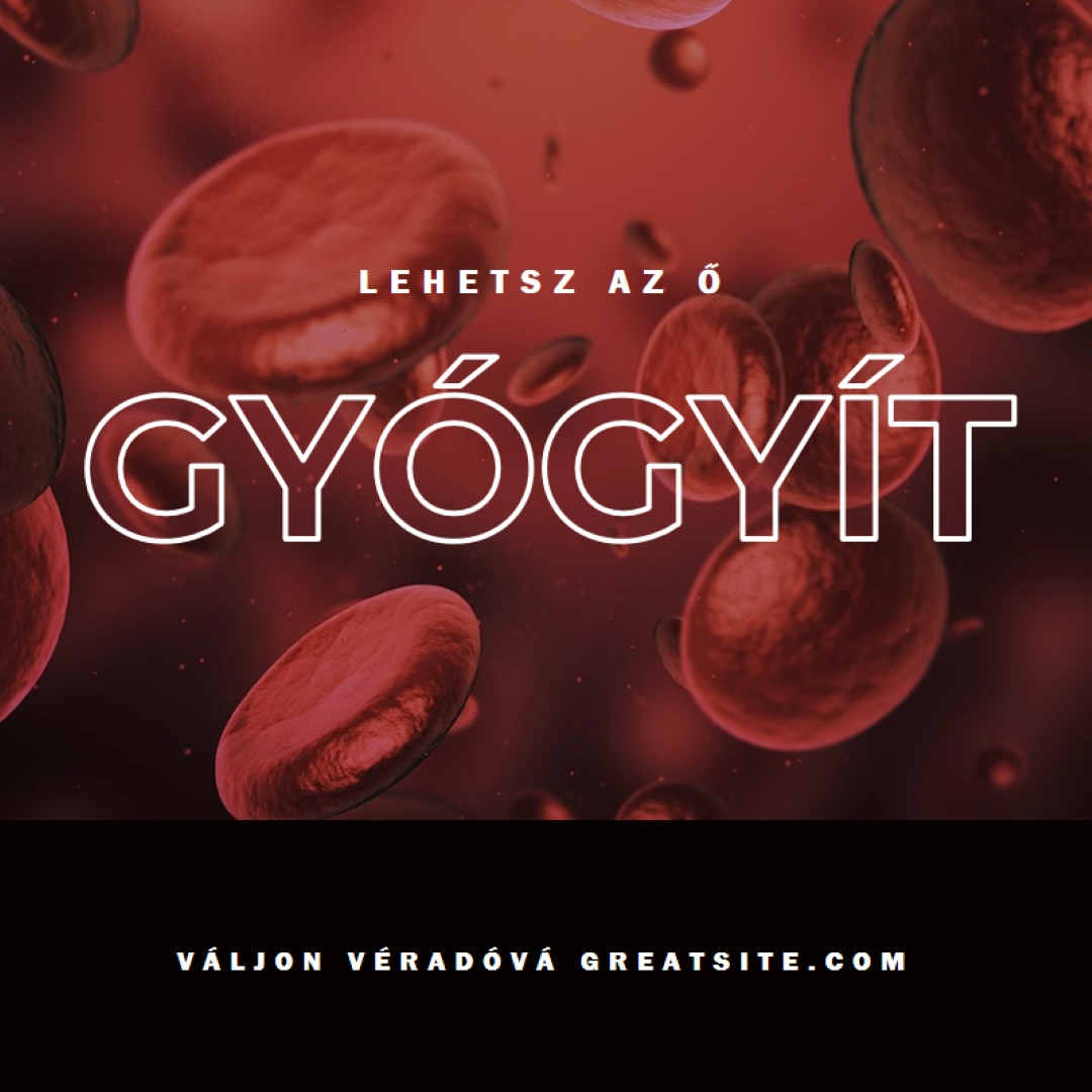 Váljon véradóvá red modern-simple