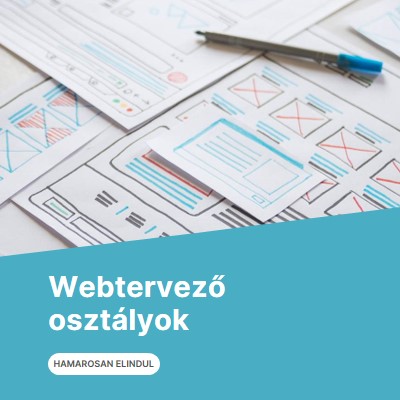 Webtervező osztályok blue modern-simple