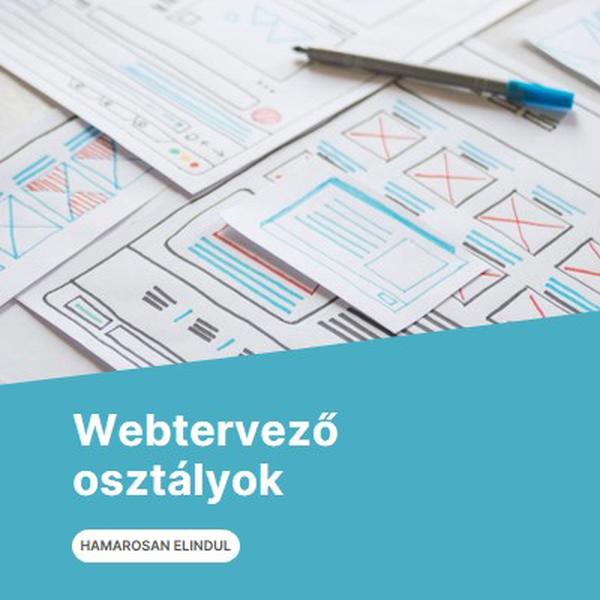 Webtervező osztályok blue modern-simple