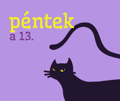 Péntek tizenharmadik purple organic-simple