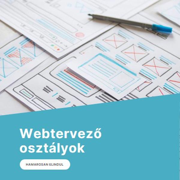 Webtervező osztályok blue modern-simple