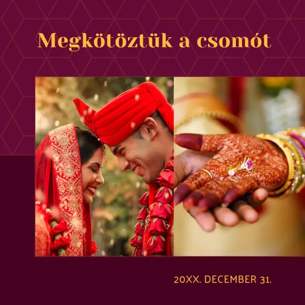 Megkötöztük a csomót red modern-simple