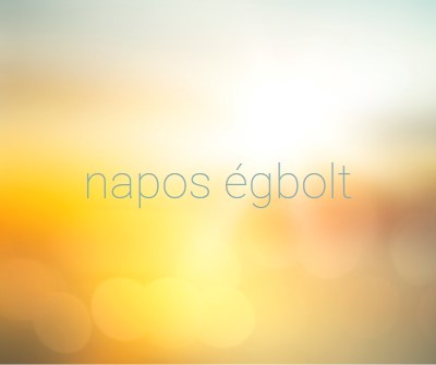 Napos égbolt yellow modern-simple