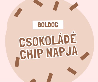 Boldog csokoládé napot brown organic-simple