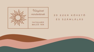 20 ezer követő és számolás pink organic-boho