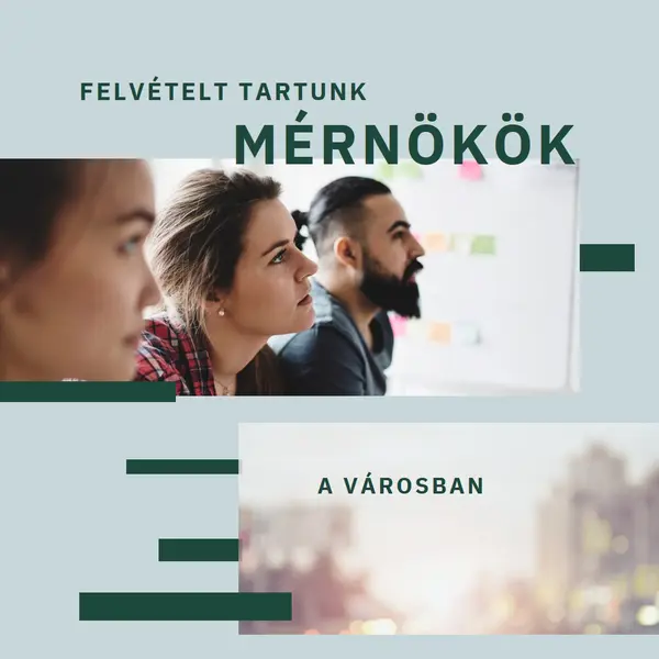 Mérnököket veszünk fel blue modern-simple