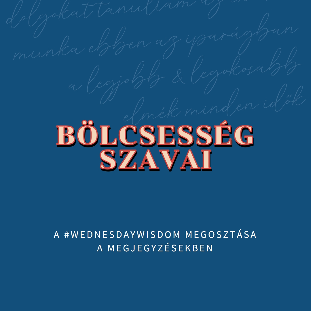 Word bölcsek blue modern-simple