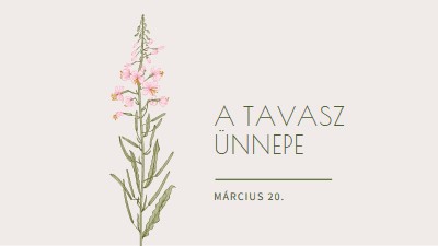 A tavasz ünnepe white vintage-botanical