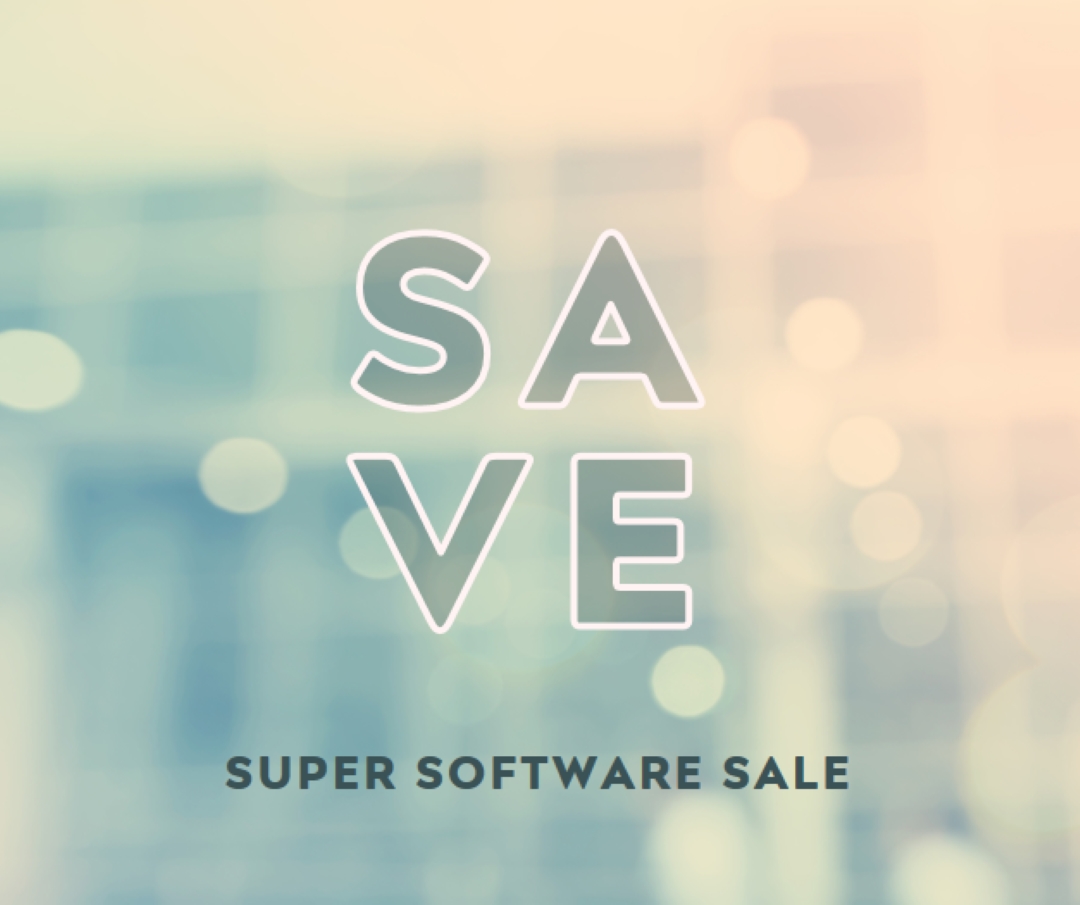 Szuperszoftver-értékesítés blue modern-simple