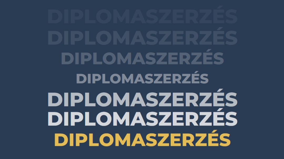 Sok diplomaosztó blue modern-bold