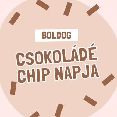 Boldog csokoládé napot brown organic-simple