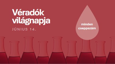 Véradók világnapja red modern-bold