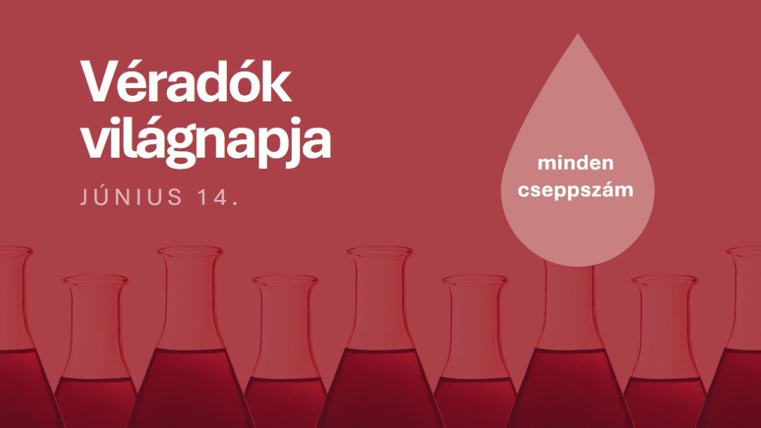 Véradók világnapja red modern-bold