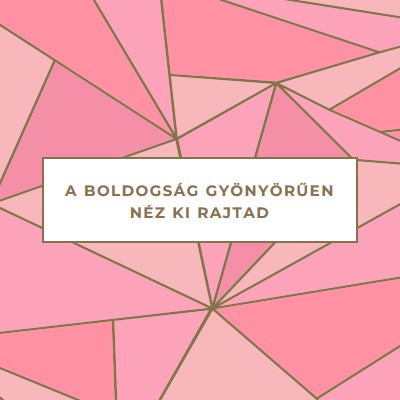 Boldog visszatérések pink modern-simple