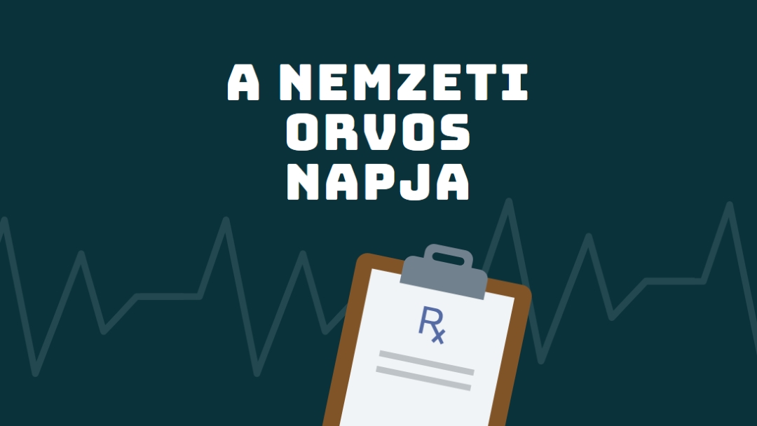 Ma van a nemzeti orvos napja blue modern-simple